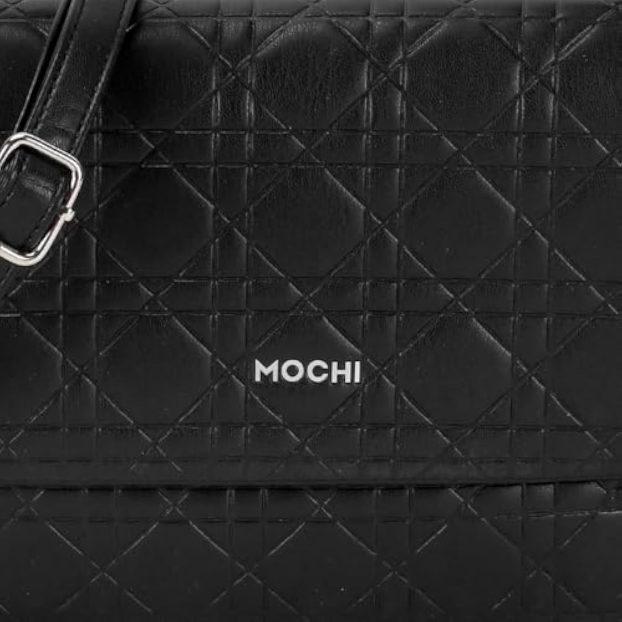 Casual PU Soft Body Zipper Closure Quilted Sling Bag, Stylish Gift